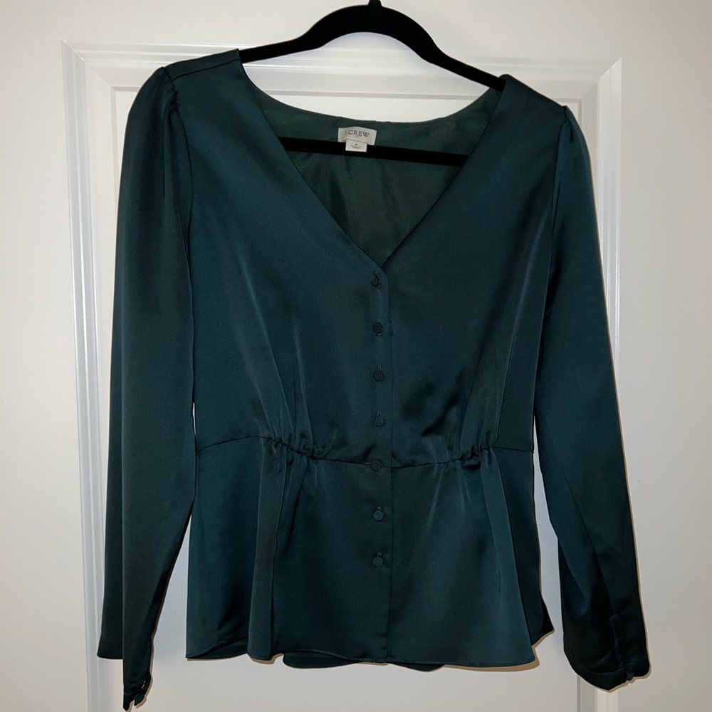 J. Crew Satin Blouse